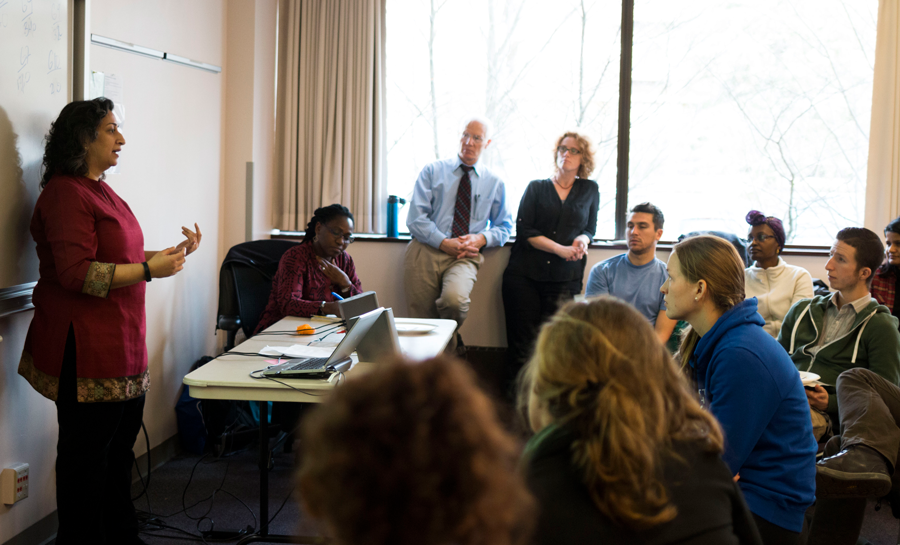 Dr. Deepa Rao speaking to global health students.